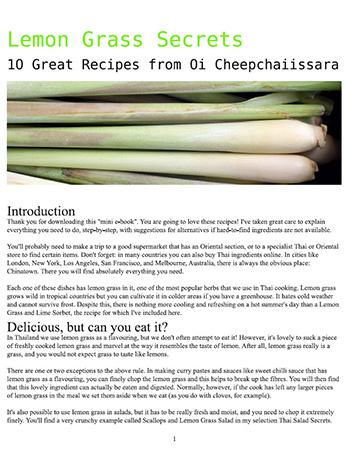 Lemon Grass Secrets